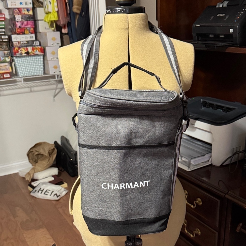 Loup Charmant Gray and Black Backpack